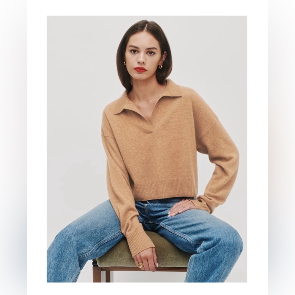 REFORMATION - Cashmere Polo Sweater